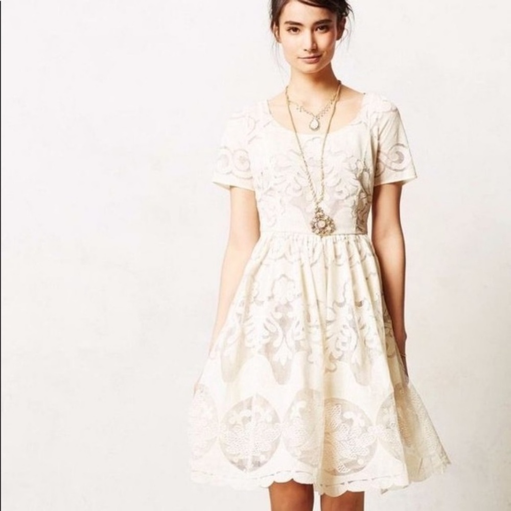 Anthropologie Ivory By Tracy Reese Cocktail Dress